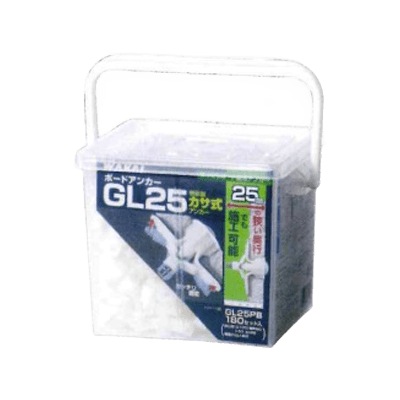 アンカープラグ類 樹脂製カサ式アンカー GL25PB-神田機工株式会社