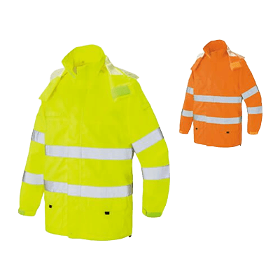 高視認性レインジャケット 高視認性レインシリーズ w-465-0637-TRYS株式会社