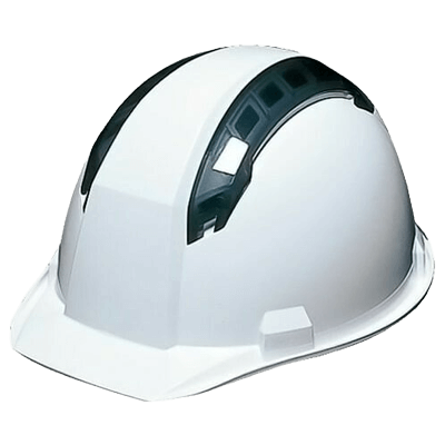 工事用ヘルメット 前方つば付き A07-WV型HA1E-K8式-TRYS株式会社