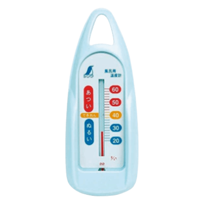 介護 入浴 清拭用品 風呂用湯温計B船型 726482 (ブルー)-松吉医科器械株式会社