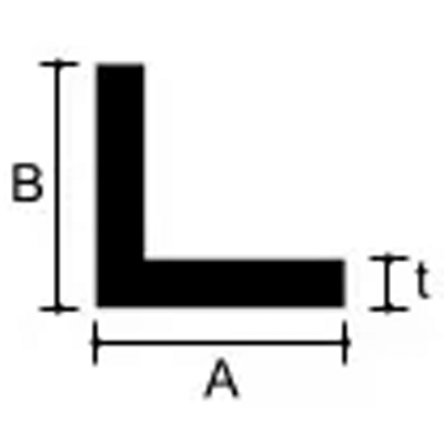 L字アングル アルミ等辺アングル t2.3×A80×B80×L4,000mm-加藤金物株式会社