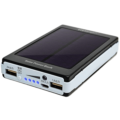 モバイルバッテリー ソーラーパワーバンク JGE8-546-株式会社JGサービス