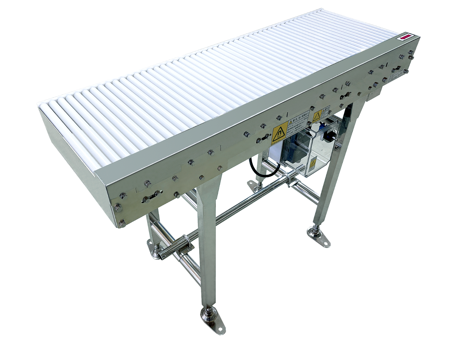 Lessveyor Series Straight Conveyance Type Non-contact Drive Stainless Steel Accumulation Roller Conveyor GS18H-Maruyasu Machine Co., Ltd.