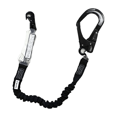 墜落制止用器具 ハーネス型 (ランヤード・ロープ) 蛇腹式ランヤード HR 1丁掛け-TRYS株式会社
