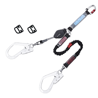 墜落制止用器具 ハーネス型 (ランヤード・ロープ) ツインコルトリトラ+ノビロン THL-CRNV93SV-21KS-BK-2R23-TRYS株式会社