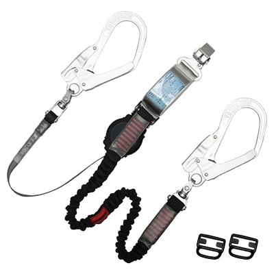 墜落制止用器具 2丁掛けランヤード (第1種) ワン・ハンドリトラ＋ノビロン THL-OHNV93SV-33-2R23-TRYS株式会社