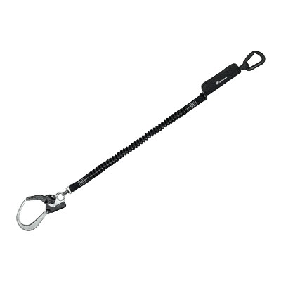 墜落制止用器具 ハーネス型 (ランヤード・ロープ) 1丁掛け タフライト・伸縮式ランヤード (第1種) ST#5201 (130) -TRP-TRYS株式会社