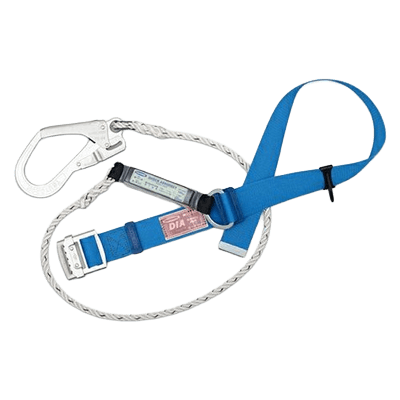 墜落制止用器具 胴ベルト型 (1丁掛け) DIA 1丁掛けロープ式ランヤード (第1種) 【新規格対応】 Mサイズ-TRYS株式会社