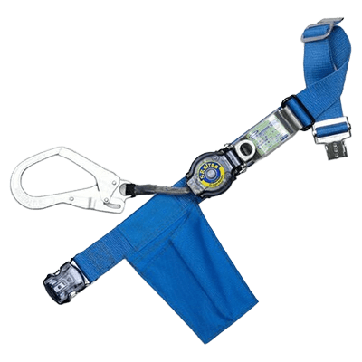 墜落制止用器具 胴ベルト型 (1丁掛け) ロックリトラ 軽量型ワンタッチバックル 1丁掛け巻取式ランヤード (第1種) 【新規格対応】 Mサイズ-TRYS株式会社
