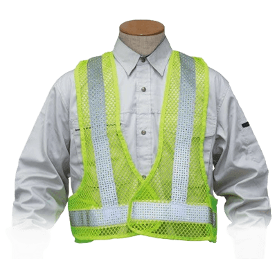 安全保護具 安全ベスト・タスキ フォーシーズンチョッキショート 蛍光ライムイエロー TY-36Y-TRYS株式会社