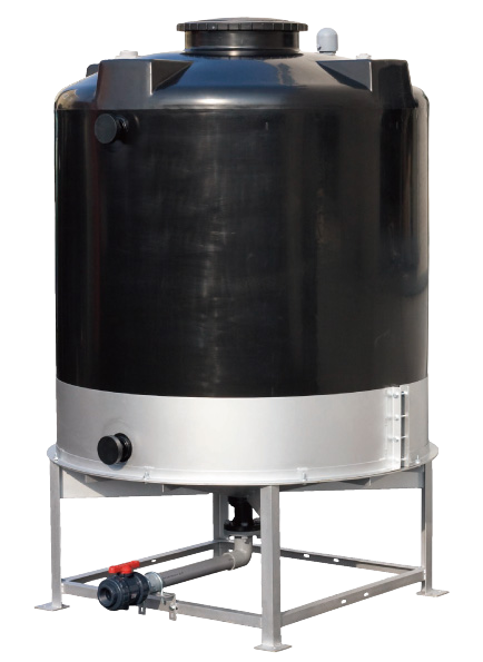 HT2-2000-Large poly tank Sealed round hopper tank HT