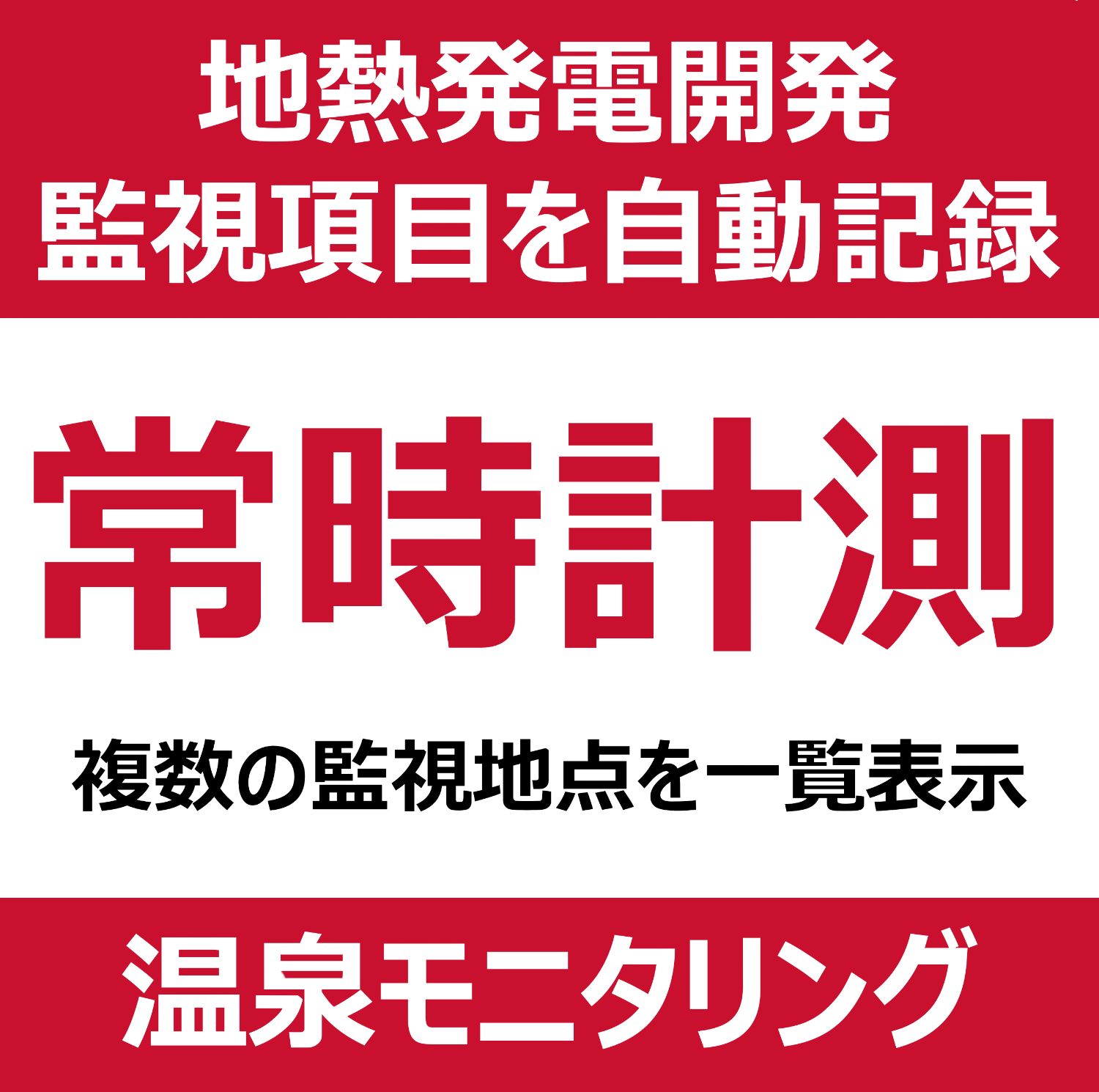 Covers measurement items for geothermal power generation development Hot spring monitoring system for geothermal power generation development-Grid Link Co., Ltd.
