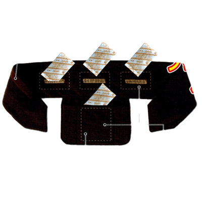 防寒対策商品 ネックウォーマー・背中ポケット付タイプ (カイロ小4個付) JG-812-株式会社JGサービス