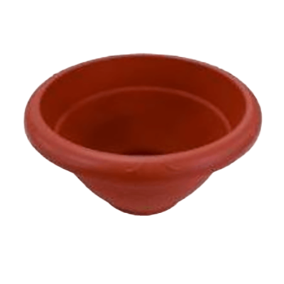 ポールプランター 茶色/白色-株式会社JGサービス