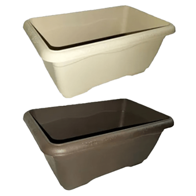 フィオーレワイドプランター (アイボリー/チョコ/500型) JGH111-036-株式会社JGサービス