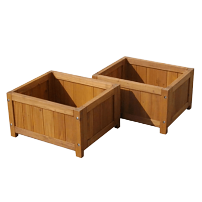 デッキ縁台プランター2個組・ライトブラウン DEP-2LB45-株式会社JGサービス