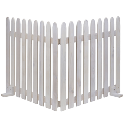 折りたためるウッドフェンス・1枚組 (縦ストライプ)-株式会社JGサービス