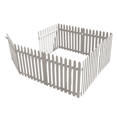 折りたためるウッドフェンスゲート付サークルセット・フェンス3枚組+ゲート (縦ストライプ)-株式会社JGサービス