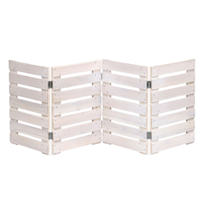 折りたためるウッドミニフェンス (横ボーダー)-株式会社JGサービス