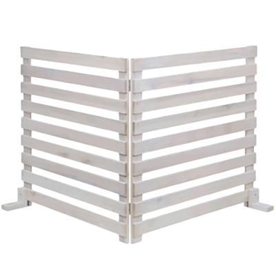 折りたためるウッドフェンス・1枚組 (横ボーダー)-株式会社JGサービス