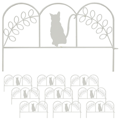 ネコアイアンミニフェンス・10枚組-株式会社JGサービス