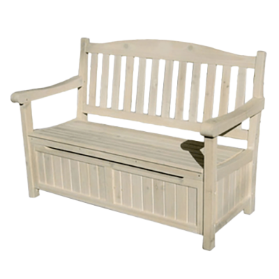 ガーデンファニチャー 天然木製ガーデン収納庫付ベンチ-株式会社JGサービス