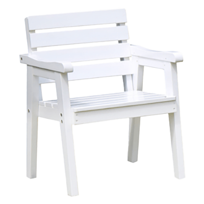 ガーデンファニチャー 天然木製チェアー・幅615mm×奥行560mm×高さ800mm/座面高410mm-株式会社JGサービス