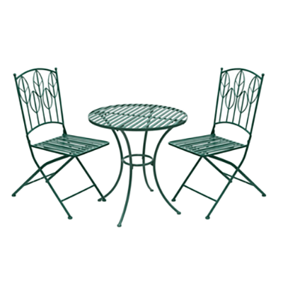 ガーデンファニチャー アイアン製ラウンドテーブル3点セット (ラウンドテーブル×1・チェア×2) SPL-9000OC-3PS-株式会社JGサービス