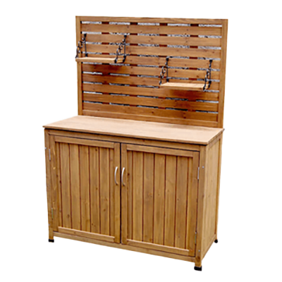 天然木収納庫 パネル付収納箱80・ブラウン YB202NW100-株式会社JGサービス