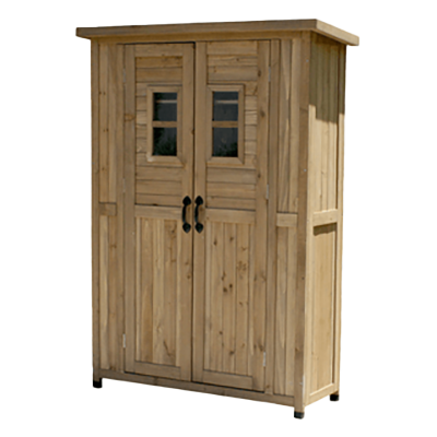 天然木収納庫 カントリー小屋 KCSL1260・ライトブラウン-株式会社JGサービス