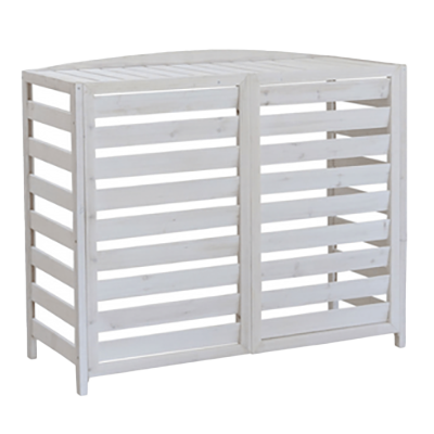 天然木収納庫 逆ルーバー室外機カバー幅108-株式会社JGサービス