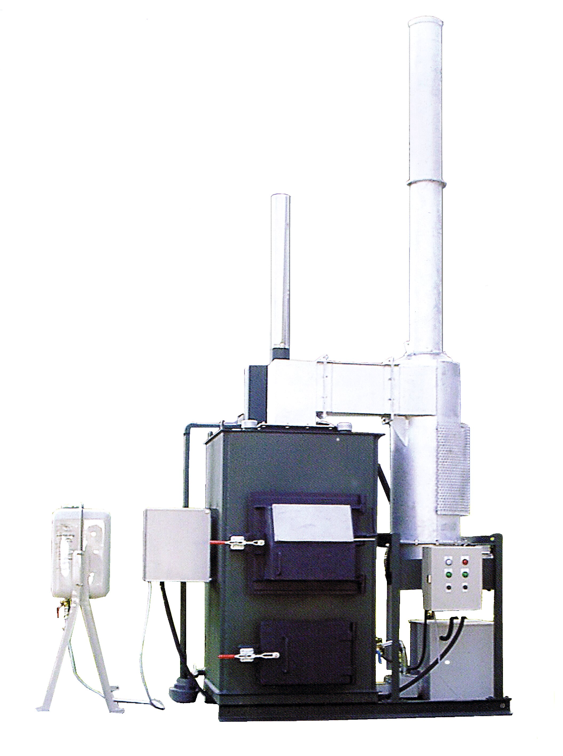 Clean incinerator water-cooled jacket type GZS-1 type-Kato Electric Furnace Materials Manufacturing Co., Ltd.