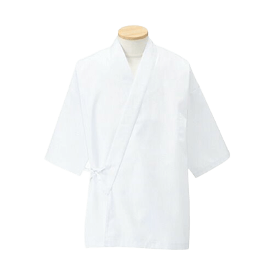 飲食店ユニフォーム 調理白衣 七分袖 男子ハッピコート APK3025-TRYS株式会社
