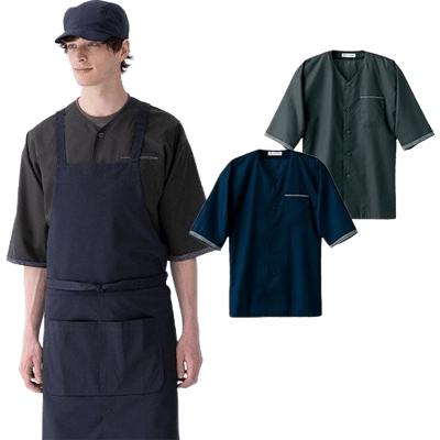 作務衣・和風 和風・鯉口シャツ ダボシャツ[兼用] EH3320-1-TRYS株式会社