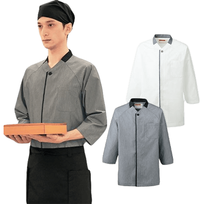 作務衣・和風 和風・鯉口シャツ 和風シャツ APK554-10-TRYS株式会社