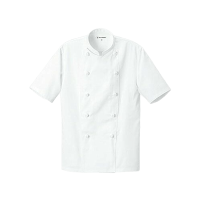飲食店ユニフォーム コックコート 半袖[兼用] AA422-0-TRYS株式会社