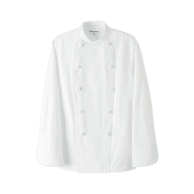 飲食店ユニフォーム コックコート 長袖[兼用] TA8100-0-TRYS株式会社