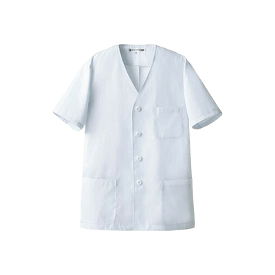 飲食店ユニフォーム 調理白衣 半袖 抗菌コート 半袖[男] AA322-8-TRYS株式会社