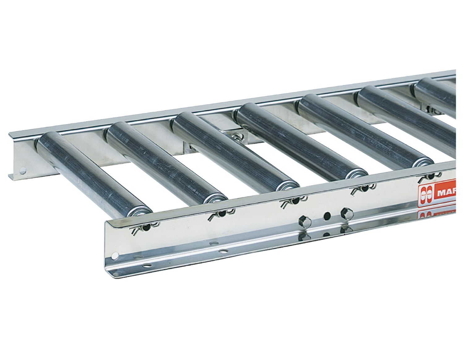 Food conveyor series that transports food security and safety Straight conveyance type Stainless steel straightening free roller FMR-3810/FJR-3810-Maruyasu Machine Co., Ltd.
