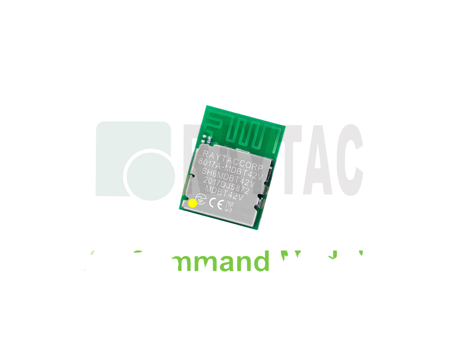 【技適取得済】Bluetooth モジュール　ATコマンド制御　FW搭載モデル(Nordic Semiconductor SoC)-MDBT42V-PAT