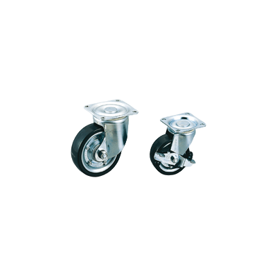 (合成ゴム車輪) ローラーベアリング入り重量用固定型 No.600HBシリーズ-株式会社栃木屋