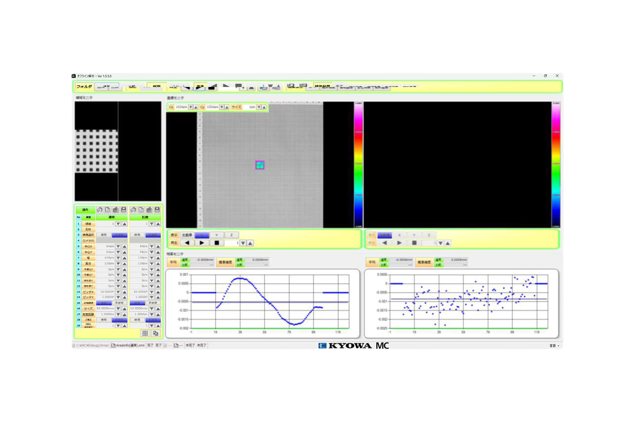 Sampling-Moiré-Kamera-Offline-Analysesoftware DSMC-10A-Kyowa Dengyo Co., Ltd.