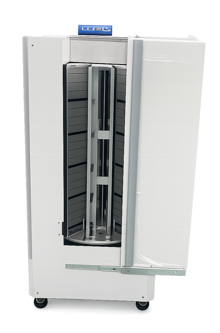 VariPort Slim stocker with internal transfer robot ideal for automation processes-Rhotse Life Science Co., Ltd.