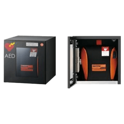 AEDボックス (AED収納用) 前入前出 KS-TLJ360-FED-BK-加藤金物株式会社