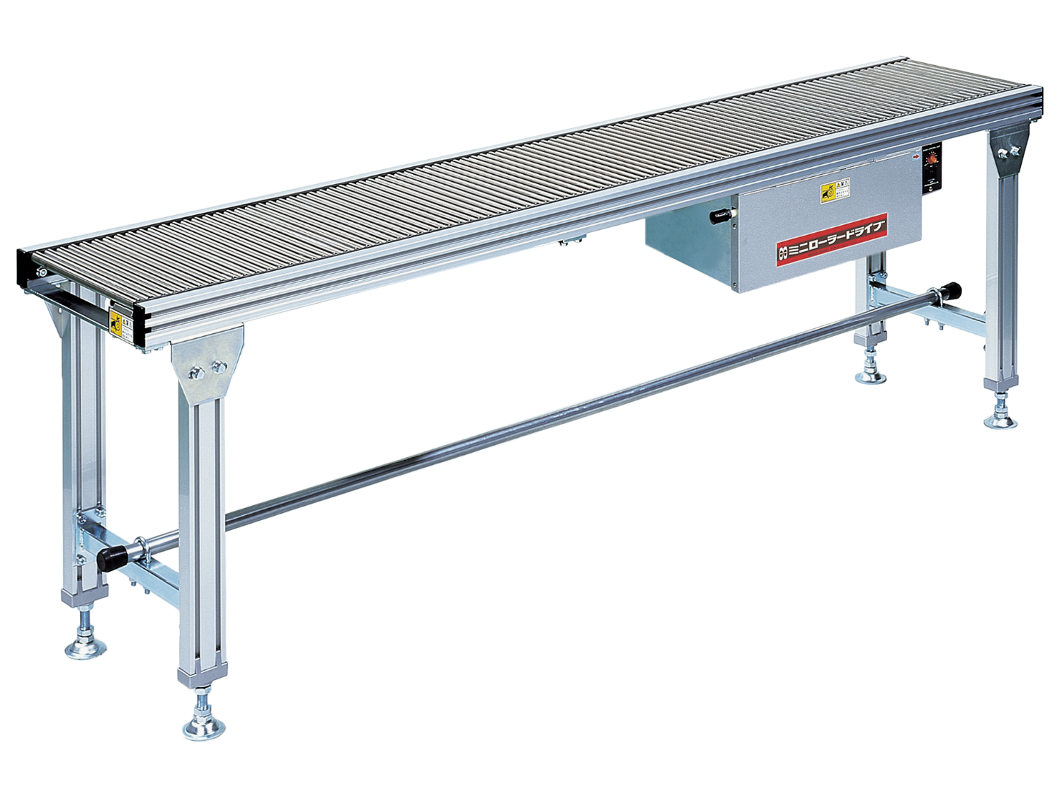A labor-saving partner for all logistics and production systems Mini series Straight conveyance type flat belt drive mini stainless steel roller conveyor MRD-Maruyasu Machine Co., Ltd.