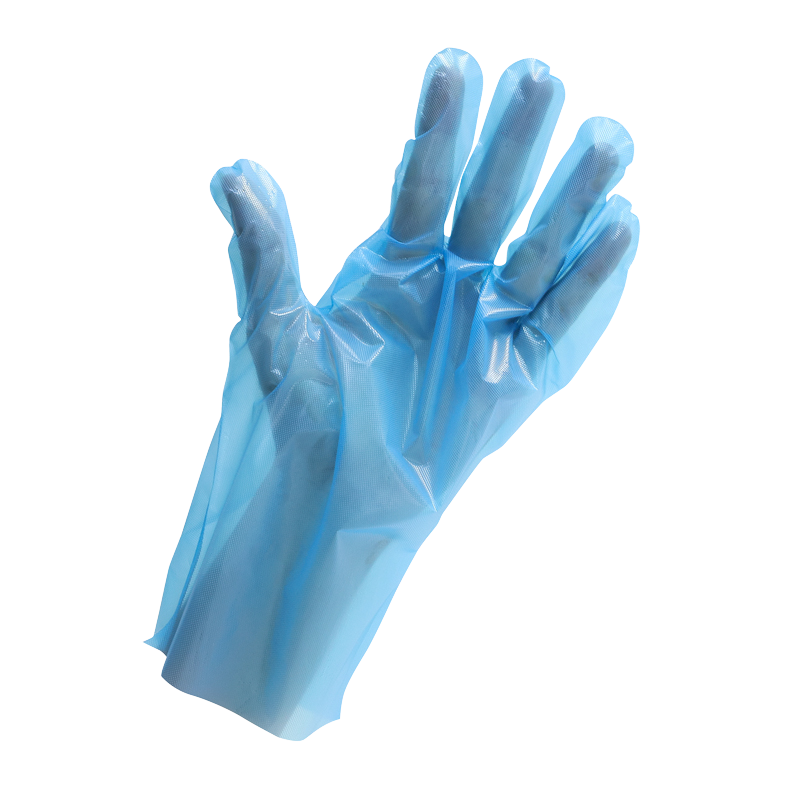 エンボス手袋23(200枚入)-エンボス手袋23 ブルー 箱入(200枚) S