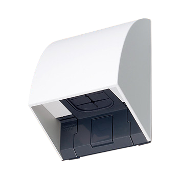 Panasonic スマート防雨入線カバー(露出取付形)(ホワイト) WP9631W/CT-A250-セキュテック株式会社