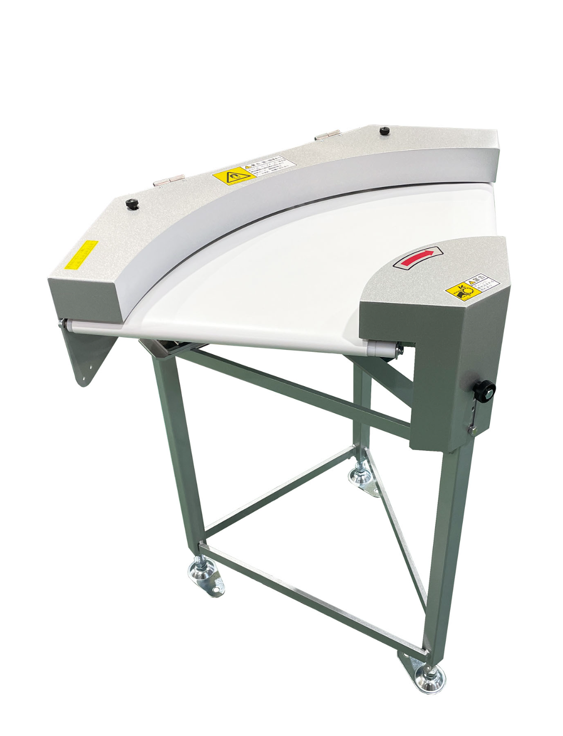 Clip drive that clips and rotates, a further breakthrough in magnetic technology Clip conveyor series Clip drive curved belt conveyor GFBC-Maruyasu Machine Co., Ltd.