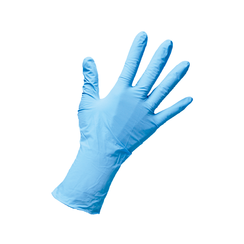 ニトリルグローブ  パウダー付-ニトリルグローブ ブルー パウダー付 M