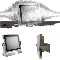 -Completely waterproof and dustproof panel PC (fanless) equipped with IP66 compatible Intel 8th generation Core-i5